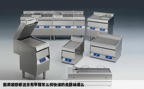 新房装修都说含有甲醛怎么样快速的去除味道么