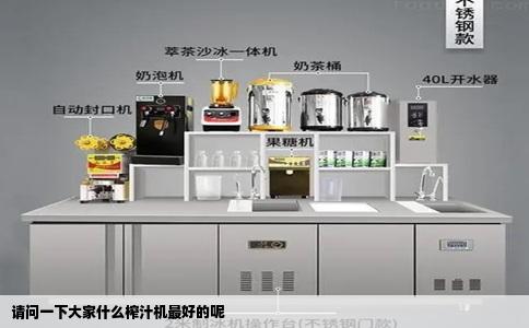 请问一下大家什么榨汁机最好的呢