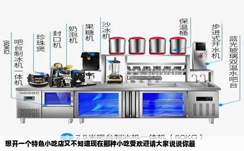 想开一个特色小吃店又不知道现在那种小吃受欢迎请大家说说你最