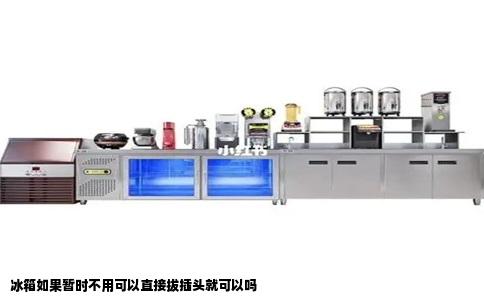 冰箱如果暂时不用可以直接拔插头就可以吗