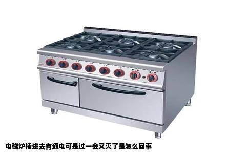 电磁炉插进去有通电可是过一会又灭了是怎么回事