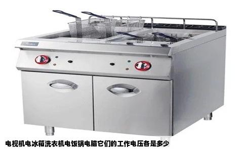 电视机电冰箱洗衣机电饭锅电脑它们的工作电压各是多少