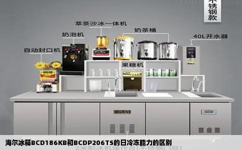 海尔冰箱BCD186KB和BCDP206TS的日冷冻能力的区别