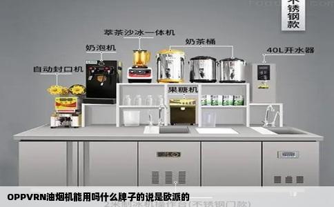 OPPVRN油烟机能用吗什么牌子的说是欧派的