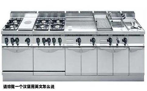 请给我一个汉堡用英文怎么说