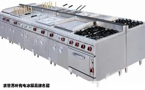 求世界所有电冰箱品牌名称