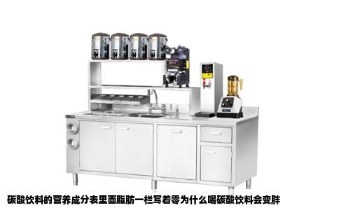 碳酸饮料的营养成分表里面脂肪一栏写着零为什么喝碳酸饮料会变胖