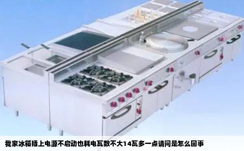 我家冰箱插上电源不启动也耗电瓦数不大14瓦多一点请问是怎么回事