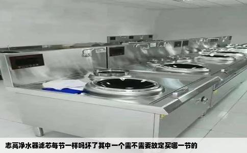 志高净水器滤芯每节一样吗坏了其中一个需不需要故定买哪一节的